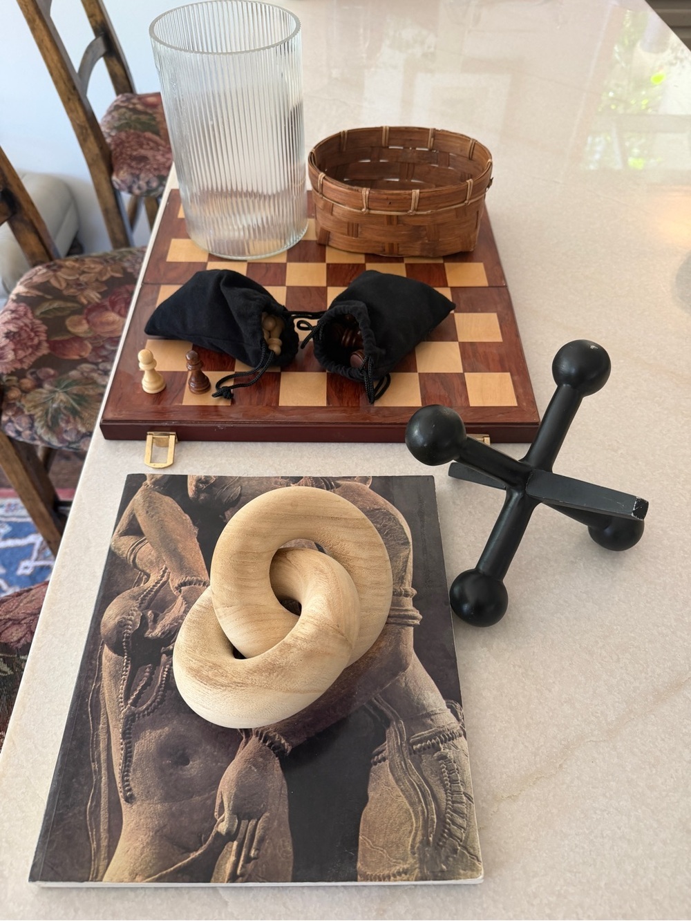 Collection of masculine decoWood Knot Sculpture Decorative Accent - Natural Wood